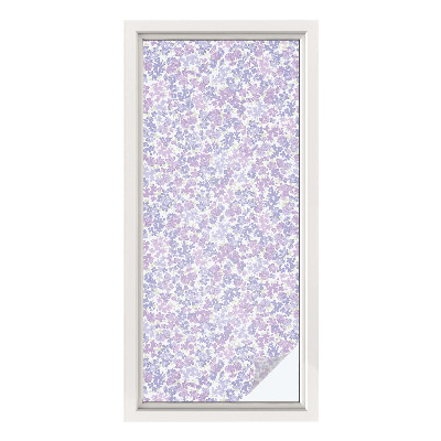 Frosted glass film stained glass effect Floral lightness