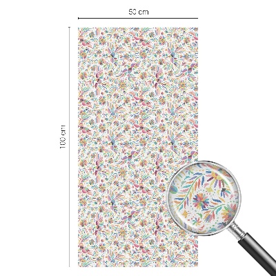 Patterned window film Colorful exoticism
