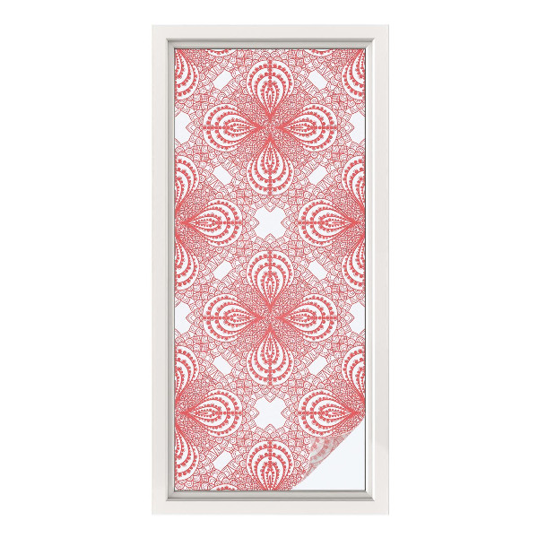Opaque window film stained glass style Lace patterns