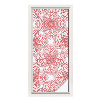Opaque window film stained glass style Lace patterns