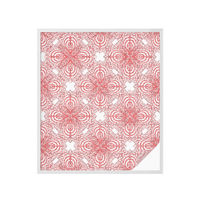 Opaque window film stained glass style Lace patterns