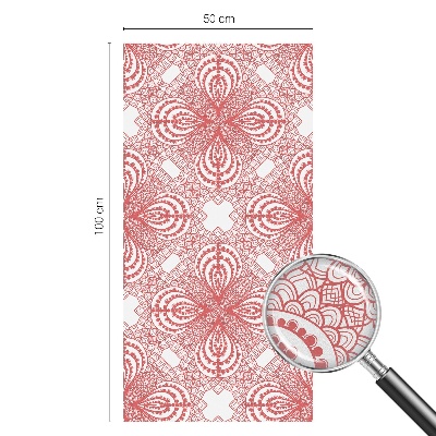 Opaque window film stained glass style Lace patterns