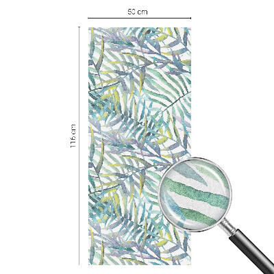 Colored window film stained glass Tropical watercolor