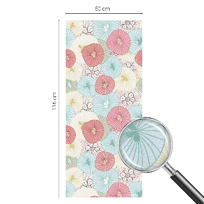 Privacy window film Pastel flowers