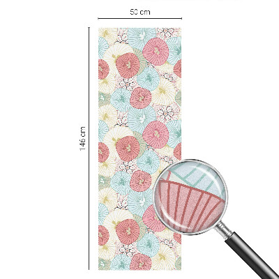 Privacy window film Pastel flowers