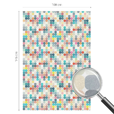 Colored window film stained glass Colorful squares