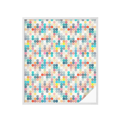 Colored window film stained glass Colorful squares