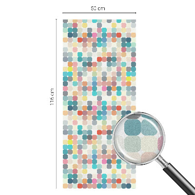 Colored window film stained glass Colorful squares