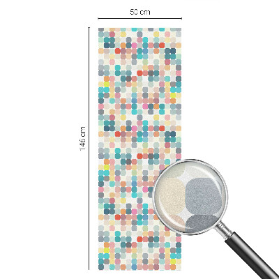 Colored window film stained glass Colorful squares