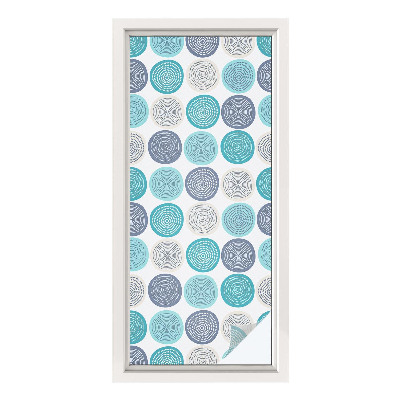 Patterned window film Geometric circles