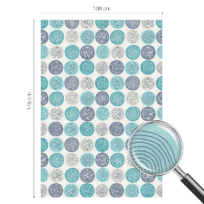 Patterned window film Geometric circles
