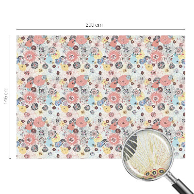 Privacy window film Colorful flower