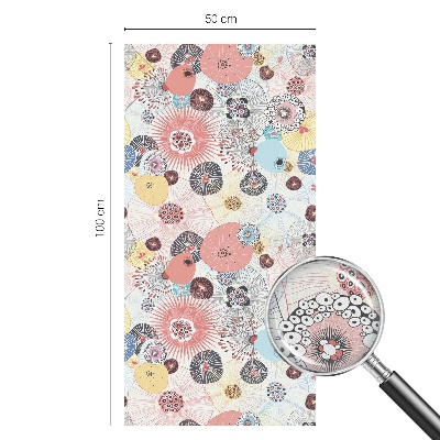 Privacy window film Colorful flower