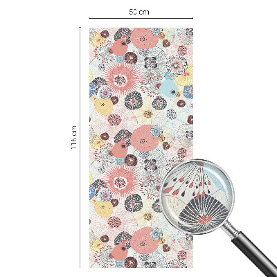 Privacy window film Colorful flower