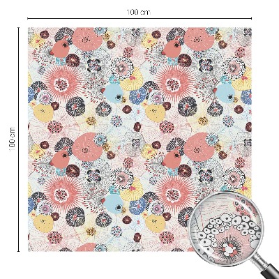 Privacy window film Colorful flower