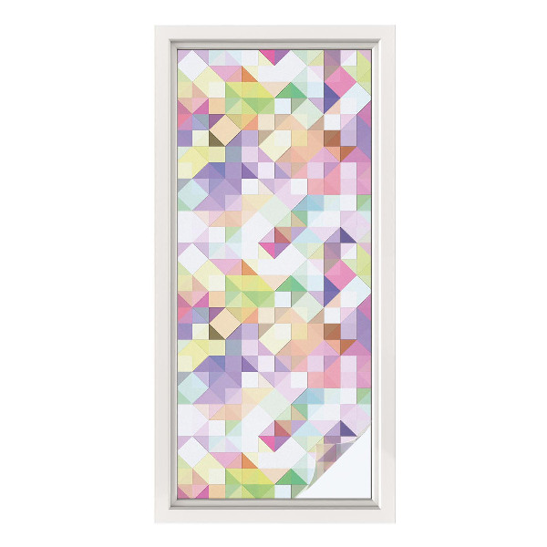 Frosted glass film stained glass effect Abstract mosaic