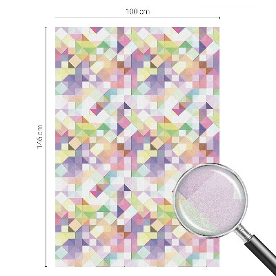 Frosted glass film stained glass effect Abstract mosaic