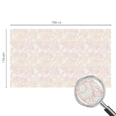 Colored window film stained glass Floral elegance