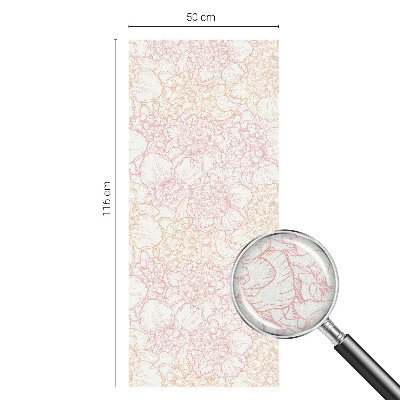 Colored window film stained glass Floral elegance