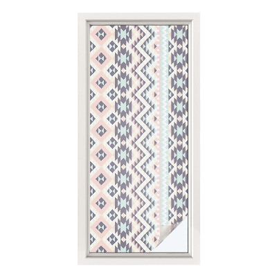 Patterned window film Pastel geometry