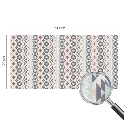Patterned window film Pastel geometry