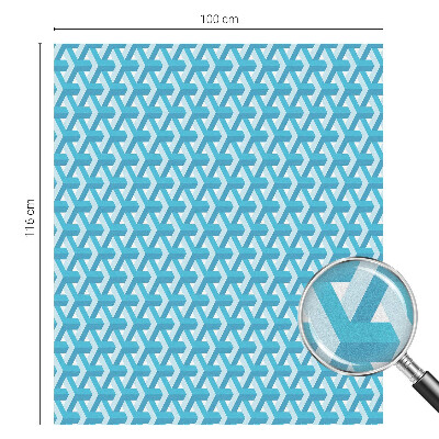 Privacy window film Geometric cubes