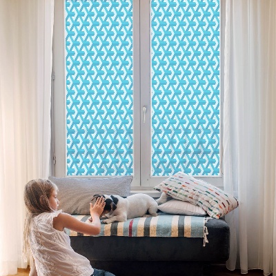 Privacy window film Geometric cubes
