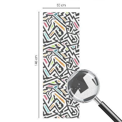 Frosted glass film stained glass effect Abstract geometry