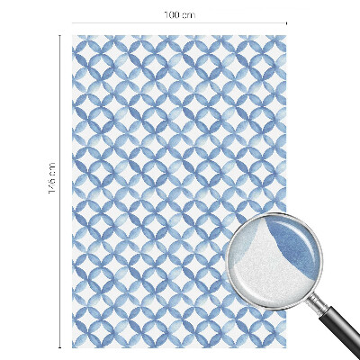 Opaque window film stained glass style Geometric flowers