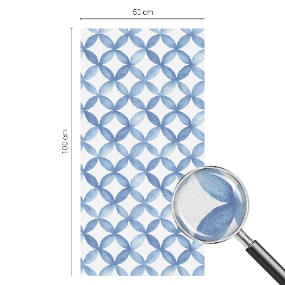 Opaque window film stained glass style Geometric flowers