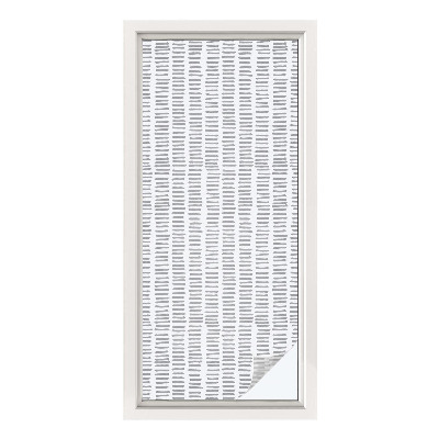 Opaque window film stained glass style Minimalist lines