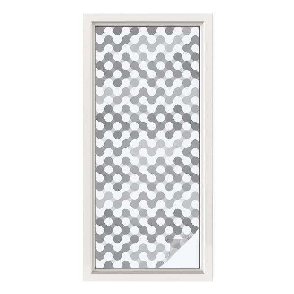 Colored window film stained glass Wave geometry