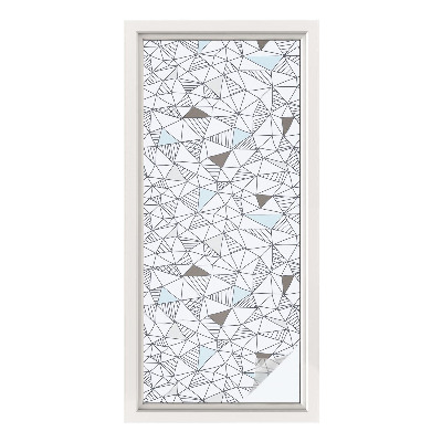 Privacy window film Abstract shapes