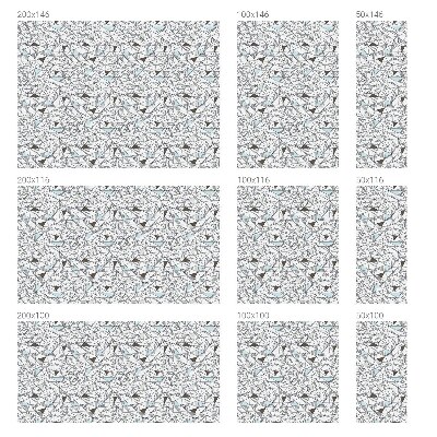 Privacy window film Abstract shapes