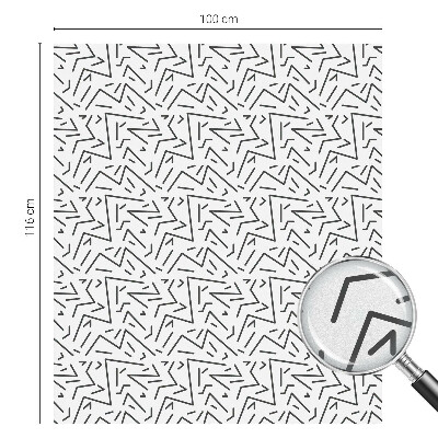 Frosted glass film stained glass effect Abstract zigzags