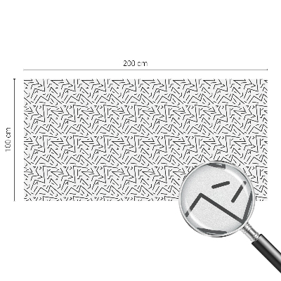 Frosted glass film stained glass effect Abstract zigzags