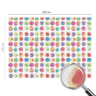 Opaque window film stained glass style Colorful circles