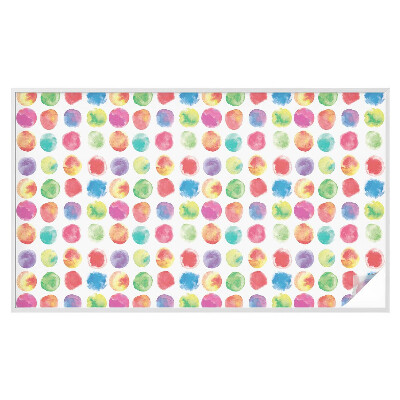 Opaque window film stained glass style Colorful circles