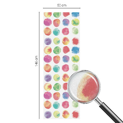 Opaque window film stained glass style Colorful circles