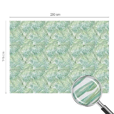 Frosted glass film stained glass effect Green fern