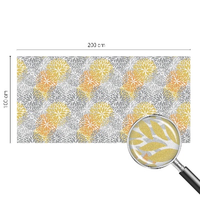 Opaque window film stained glass style Colorful flowers