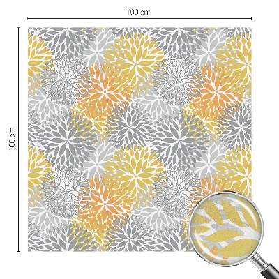 Opaque window film stained glass style Colorful flowers