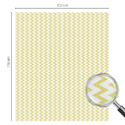 Colored window film stained glass Yellow zigzags
