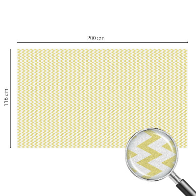Colored window film stained glass Yellow zigzags