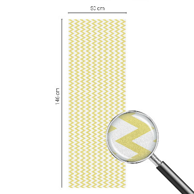 Colored window film stained glass Yellow zigzags