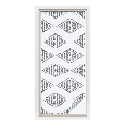 Privacy window film Geometric diamonds