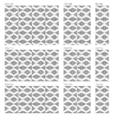 Privacy window film Geometric diamonds