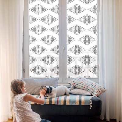 Privacy window film Geometric diamonds