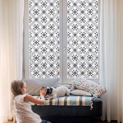 Frosted glass film stained glass effect Geometric patterns