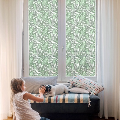 Colored window film stained glass Green harmony